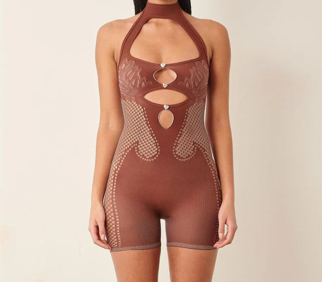 Sweetheart Bodycon Brown