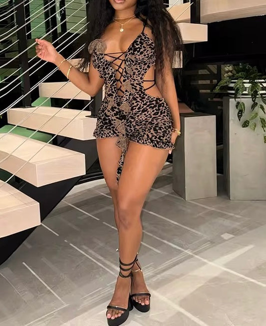Leo Ruffle Romper