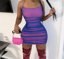 Load image into Gallery viewer, Blue Magenta Dress
