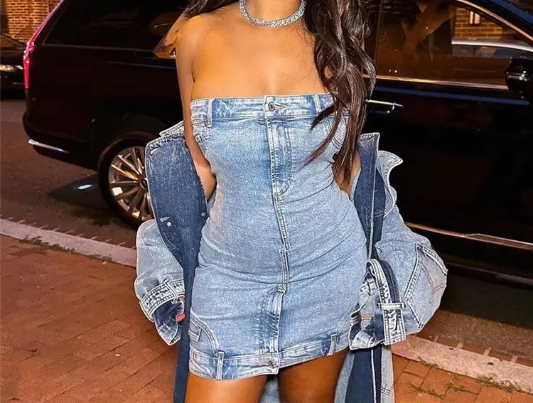 Denim dress